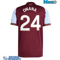 Aston Villa Amadou Onana #24 Replica Home Shirt 2025-26 Short Sleeve